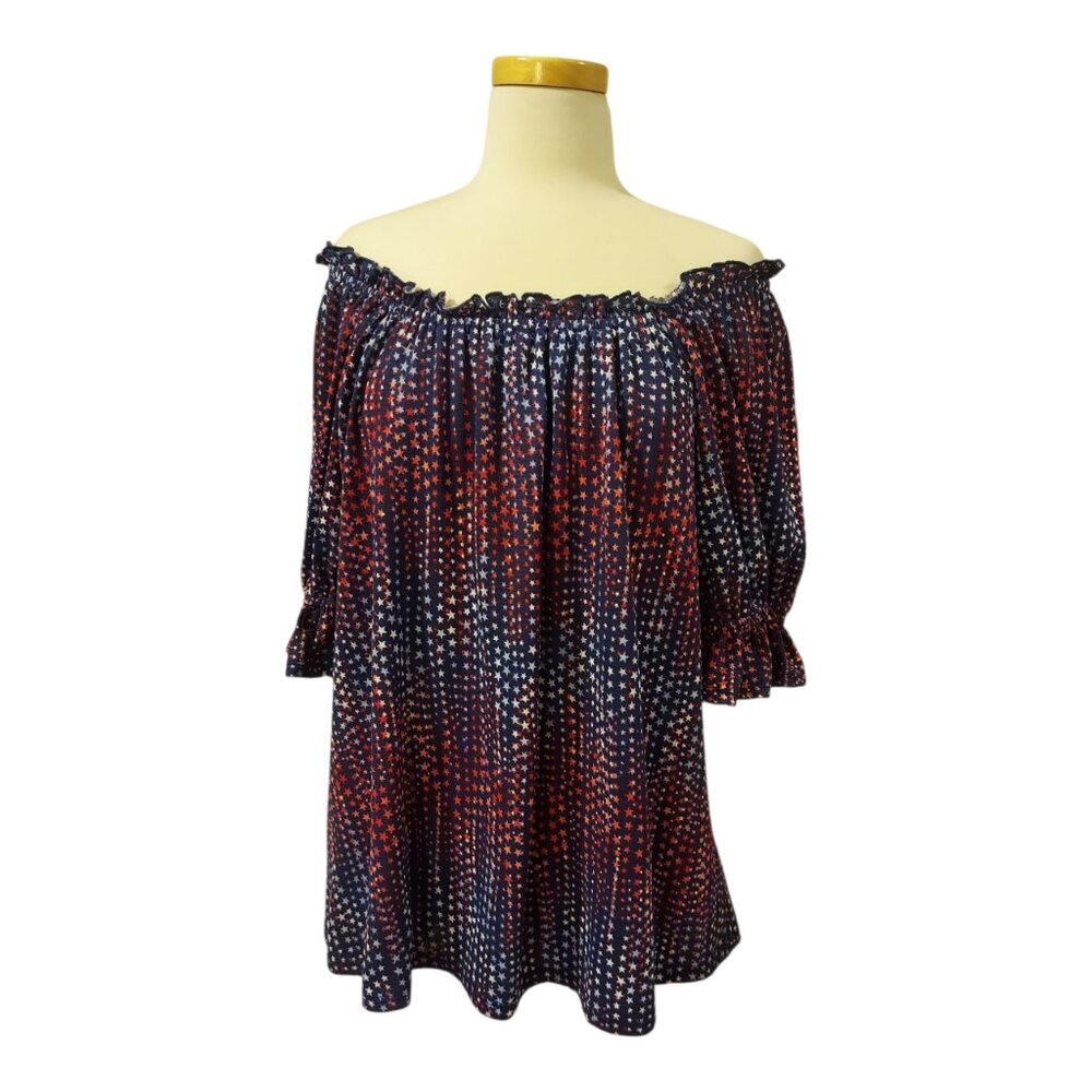 SALE! Pre-Loved Stitch By Cheanault Blouse- Size 2X